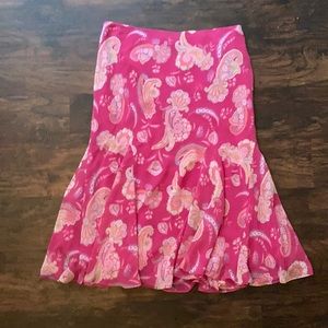 Hot pink skirt
